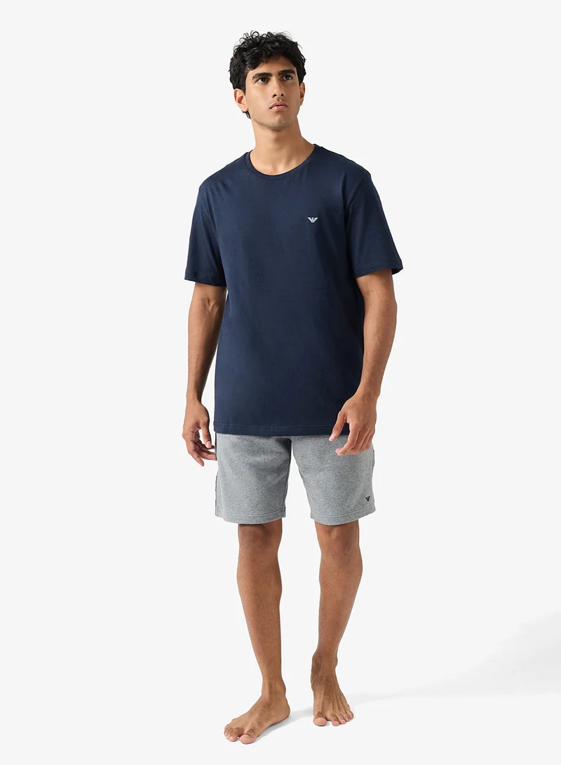 EMPORIO ARMANI  Logo Drawstring Shorts for Men | Best Price UAE